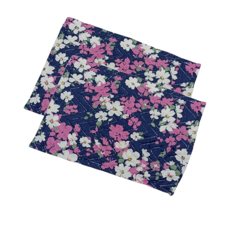 رو بالشی مدل گل بنفشه کد 01 سایز 50*70 سانتی متر  بسته 2 عددی